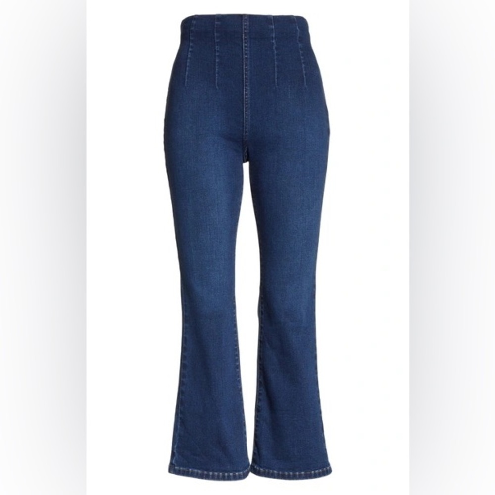 Free People High Waist Pull On Jeans